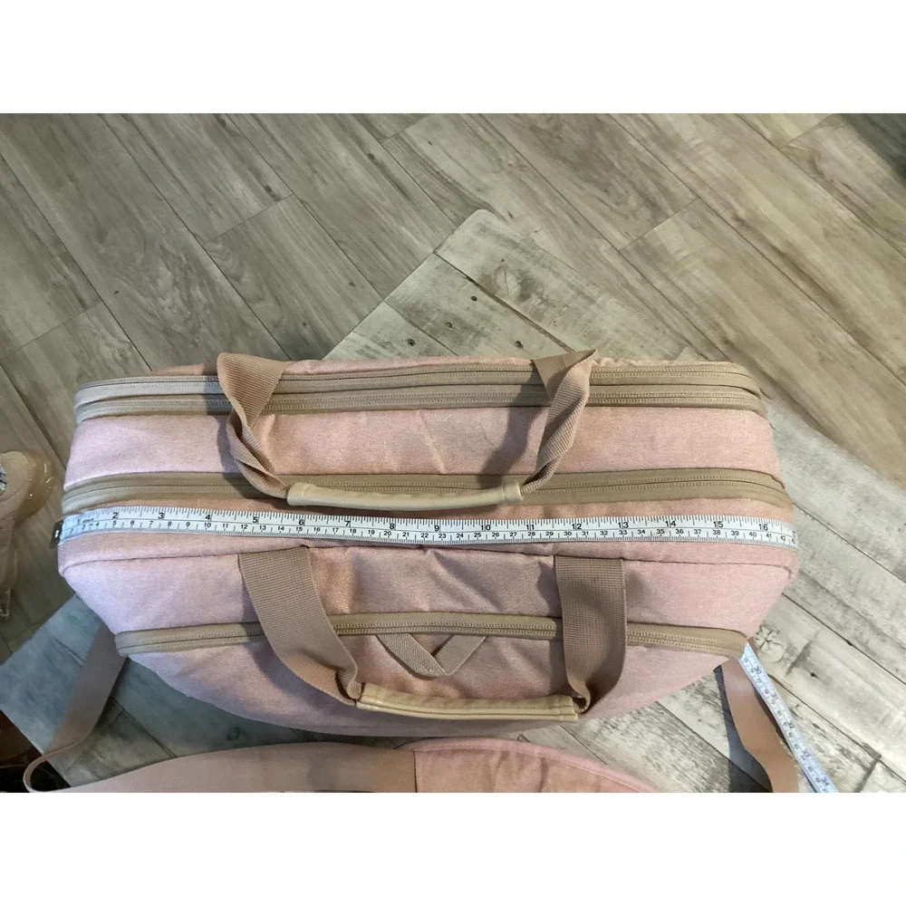 Bagsmart Pink Laptop Briefcase Messenger Bag Multi Compartment Travel Work Tote